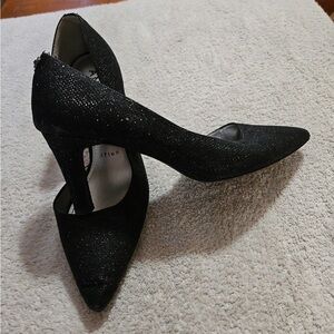Ann Klein iflex Akgazali black sparkly heels - 7.5